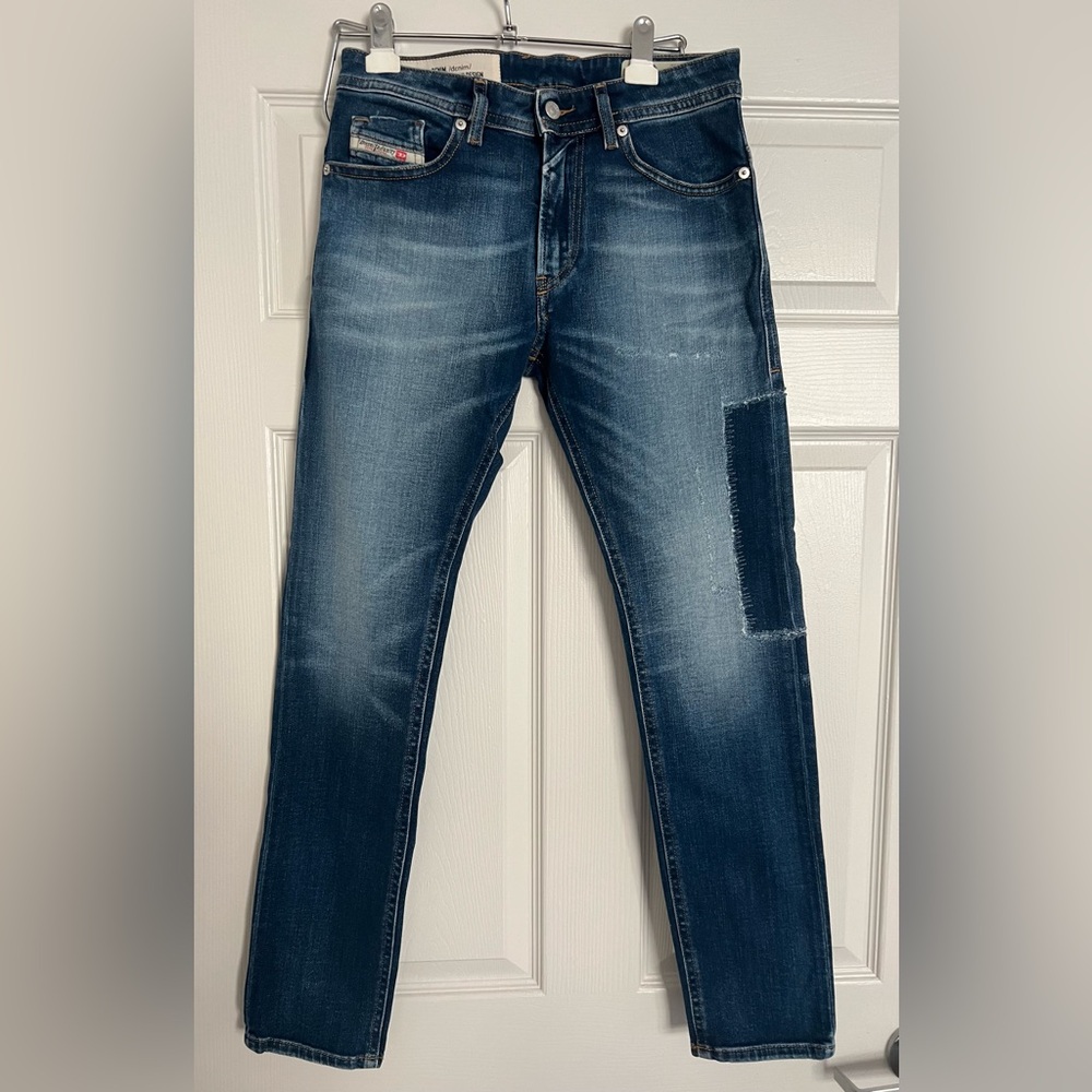 Mens Diesel THOMMER-X 0097W Stretch Slim Skinny Blue Jeans W28 L30